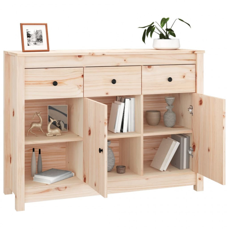 Szafka, 100x35x74 cm, lite drewno sosnowe