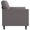 3-osobowa sofa, szara, 180 cm, sztuczna skóra