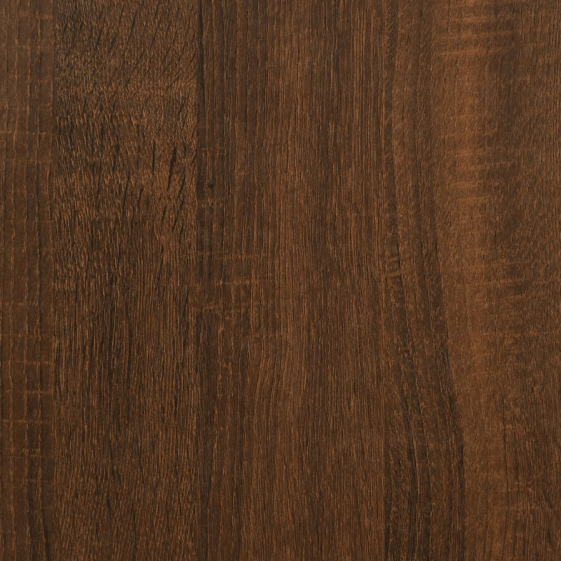 Ławka ze schowkiem, brązowy dąb, 102x42x46 cm