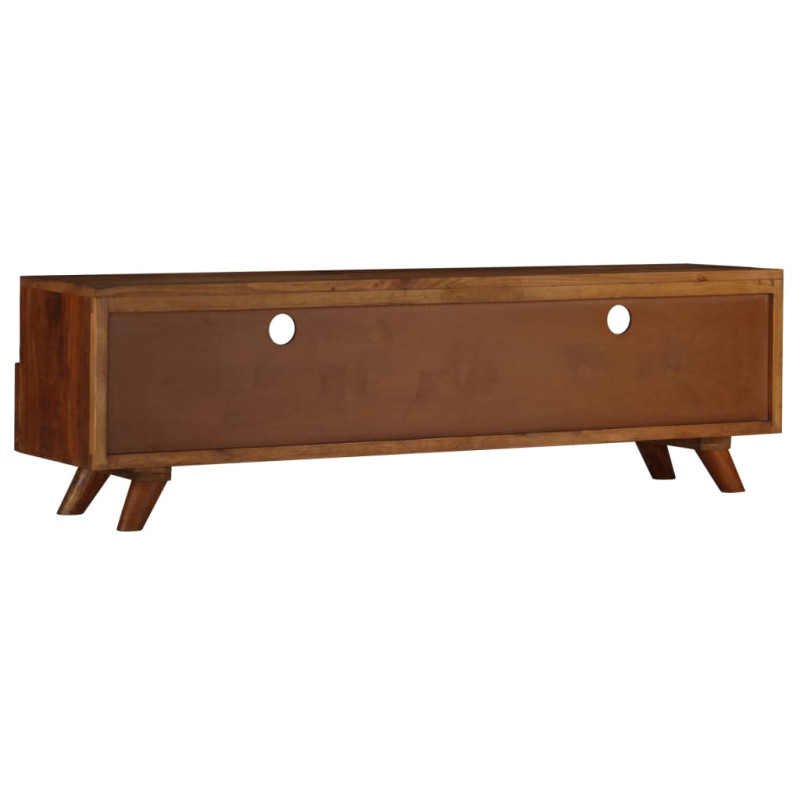 Szafka pod telewizor, lite drewno z odzysku, 140 x 30 x 40 cm