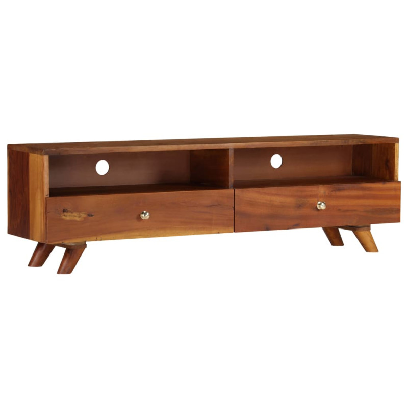 Szafka pod telewizor, lite drewno z odzysku, 140 x 30 x 40 cm