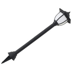 Zewnętrzne lampy solarne LED, 3 szt., czarne