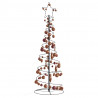 Stożkowa choinka z lampek z bombkami, 100 LED, 150 cm