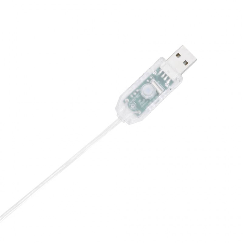 Stożkowa choinka z lampek z bombkami, 80 LED, 120 cm