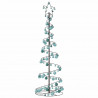 Stożkowa choinka z lampek z bombkami, 120 LED, 180 cm
