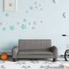 Sofa dla dzieci, szara, 70x45x30 cm, sztuczna skóra