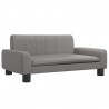 Sofa dla dzieci, szara, 70x45x30 cm, sztuczna skóra