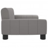 Sofa dla dzieci, szara, 70x45x30 cm, sztuczna skóra
