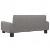 Sofa dla dzieci, szara, 70x45x30 cm, sztuczna skóra