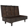 Stolik kawowy w stylu vintage z litego drewna, 120x55x35 cm