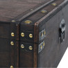 Stolik kawowy w stylu vintage z litego drewna, 120x55x35 cm