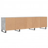 Szafka pod TV, szarość betonu, 150x30x44,5 cm