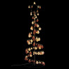 Stożkowa choinka z lampek z bombkami, 100 LED, 150 cm