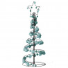 Stożkowa choinka z lampek z bombkami, 80 LED, 120 cm