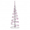 Stożkowa choinka z lampek z bombkami, 100 LED, 150 cm