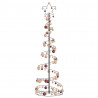 Stożkowa choinka z lampek z bombkami, 120 LED, 180 cm