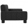 Sofa dla dzieci, czarna, 70x45x30 cm, sztuczna skóra