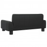 Sofa dla dzieci, czarna, 70x45x30 cm, sztuczna skóra