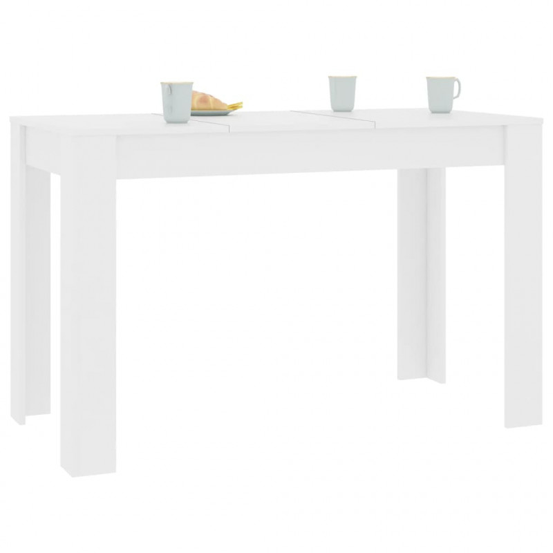 Stół jadalniany, biały, 120x60x76 cm, materiał drewnopochodny