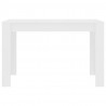 Stół jadalniany, biały, 120x60x76 cm, materiał drewnopochodny