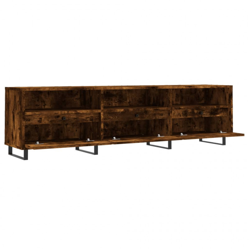 Szafka pod TV, przydymiony dąb, 150x30x44,5 cm