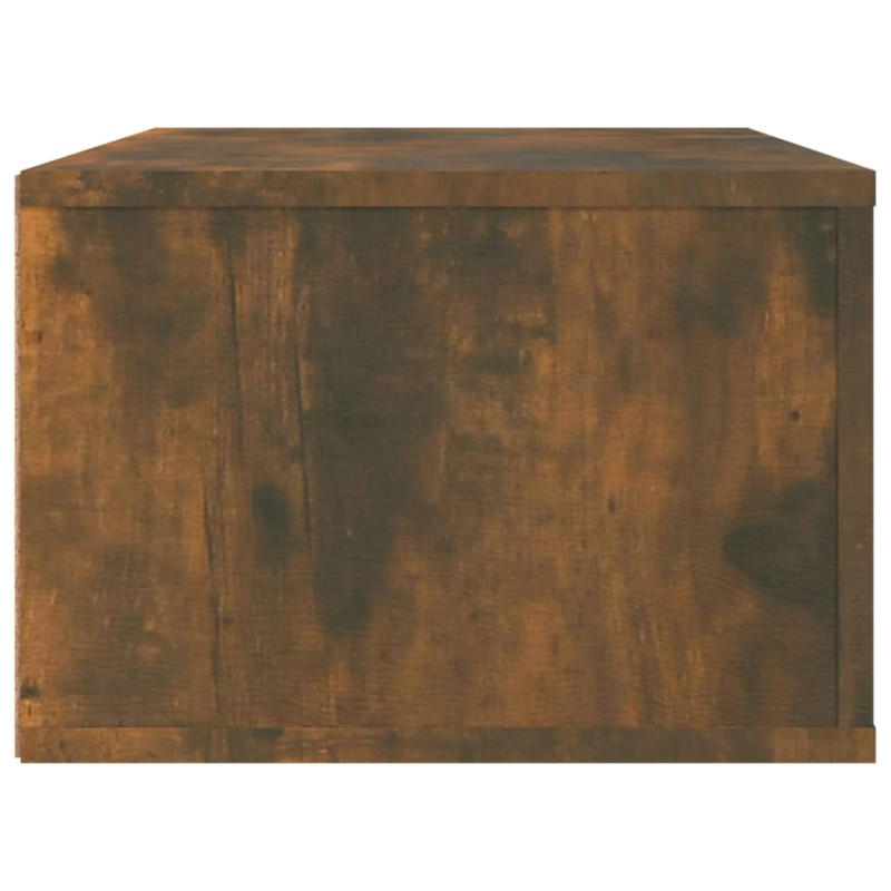 Wisząca szafka pod TV, przydymiony dąb, 80x36x25 cm