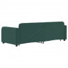 Sofa rozsuwana, ciemnozielona, 80x200 cm, aksamit