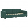 Sofa rozsuwana, ciemnozielona, 80x200 cm, aksamit