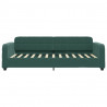 Sofa rozsuwana, ciemnozielona, 80x200 cm, aksamit