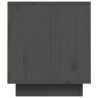 Szafka pod telewizor, szara, 80x35x40,5 cm, lite drewno sosnowe