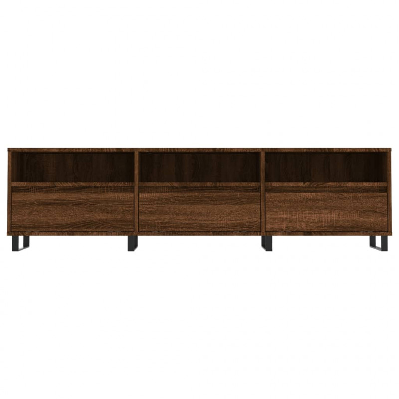Szafka pod TV, brązowy dąb, 150x30x44,5 cm