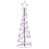 Stożkowa choinka z lampek z bombkami, 100 LED, 150 cm