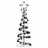 Stożkowa choinka z lampek z bombkami, 100 LED, 150 cm