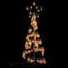 Stożkowa choinka z lampek z bombkami, 80 LED, 120 cm
