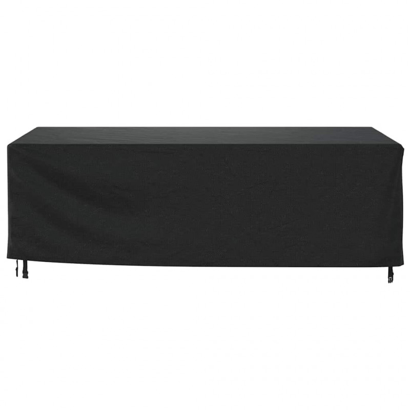 Pokrowce na meble ogrodowe, 2 szt., czarne 229x113x73 cm