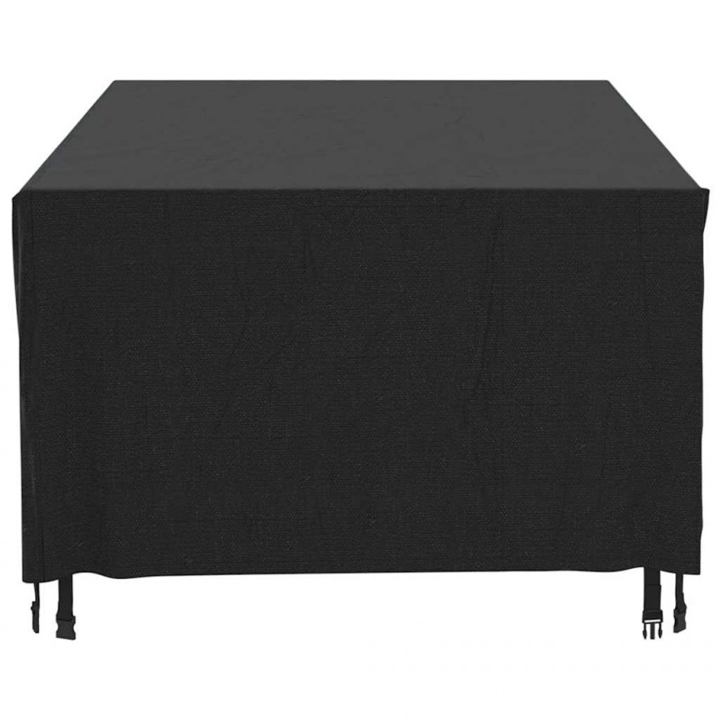 Pokrowce na meble ogrodowe, 2 szt., czarne 229x113x73 cm