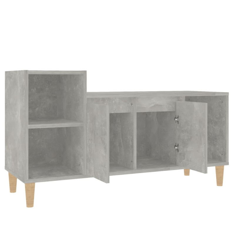 Szafka pod TV, szarość betonu, 100x35x55 cm