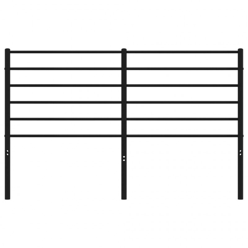 Metalowe wezgłowie, czarne, 135 cm