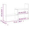 Podstawka na monitor, czarna, (39-72)x17x43 cm, drewno sosnowe