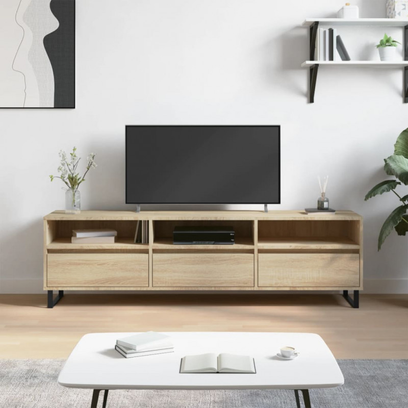 Szafka pod TV, dąb sonoma, 150x30x44,5 cm