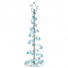Stożkowa choinka z lampek z bombkami, 120 LED, 180 cm