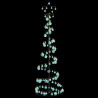 Stożkowa choinka z lampek z bombkami, 120 LED, 180 cm