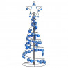 Stożkowa choinka z lampek z bombkami, 80 LED, 120 cm