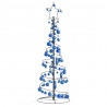 Stożkowa choinka z lampek z bombkami, 100 LED, 150 cm