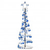 Stożkowa choinka z lampek z bombkami, 100 LED, 150 cm