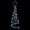 Stożkowa choinka z lampek z bombkami, 100 LED, 150 cm