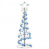 Stożkowa choinka z lampek z bombkami, 100 LED, 150 cm
