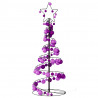 Stożkowa choinka z lampek z bombkami, 80 LED, 120 cm