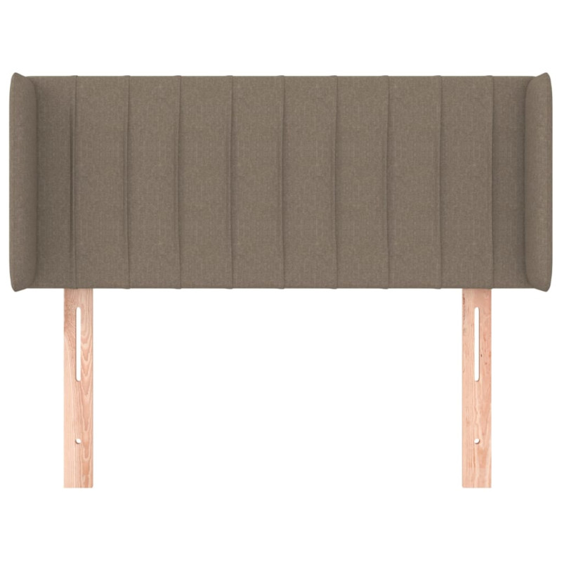 Zagłówek uszak, taupe, 103x16x78/88 cm, tkanina