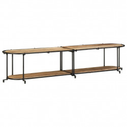 Szafka pod TV, 200x42x40 cm, lite surowe drewno mango